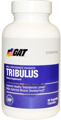 GAT, Essentials, Tribulus, 90 Veggie Caps ,الرياضة، تريبولوس، الرجال، التستوستيرون