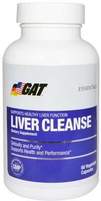 GAT, Liver Cleanse, 60 Veggie Caps ,والصحة، والتخلص من السموم، ودعم الكبد