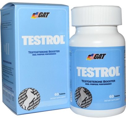 GAT, Testrol, Testosterone Booster, 60 Tablets ,الصحة، الرجال، التستوستيرون