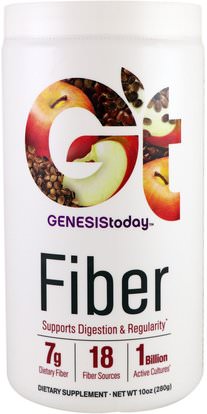 Genesis Today, Fiber, 10 oz (280 g) ,المكملات الغذائية، والألياف