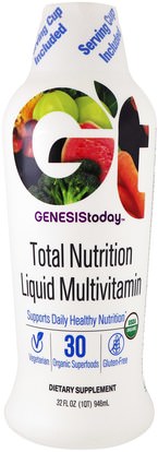 Genesis Today, Total Nutrition Daily Multivitamin, 32 fl oz (946 ml) ,الفيتامينات، الفيتامينات السائلة