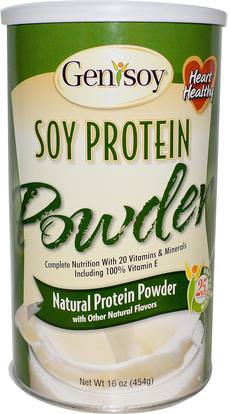 GeniSoy Products, Soy Protein Shake Powder, Original Flavor, 16 oz (454 g) ,والمكملات الغذائية، ومنتجات الصويا، بروتين الصويا