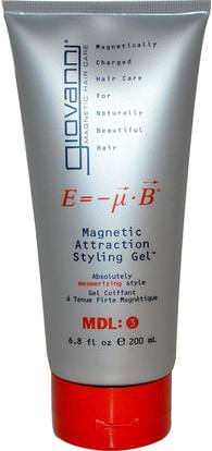 Giovanni, Magnetic Attraction Styling Gel, 6.8 fl oz (200 ml) ,حمام، الجمال، تصفيف الشعر هلام