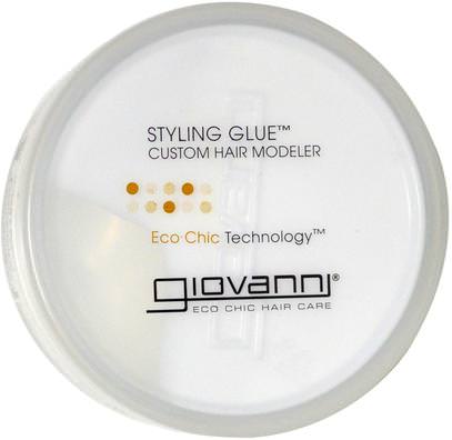 Giovanni, Styling Glue, Custom Hair Modeler, 2 oz (57 g) ,حمام، الجمال، تصفيف الشعر هلام