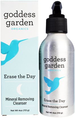 Goddess Garden, Organics, Erase the Day, Mineral Removing Cleanser, 4 oz (113 g) ,الجمال، العناية بالوجه، إلهة فئة الحديقة، منظفات الوجه