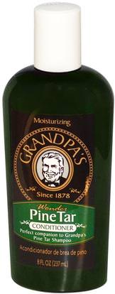 Grandpas, Conditioner, Wonder Pine Tar, 8 fl oz (237 ml) ,حمام، جمال، الصدفية والأكزيما، الصدفية، مكيفات