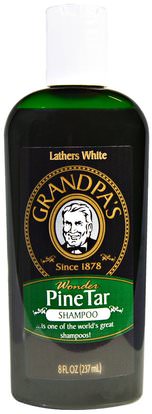 Grandpas, Shampoo, Wonder Pine Tar, 8 fl oz (237 ml) ,حمام، الجمال، الشامبو، الشعر، فروة الرأس، مكيف