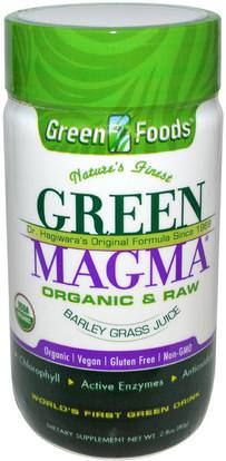 Green Foods Corporation, Green Magma, Barley Grass Juice, 2.8 oz (80 g) ,المكملات الغذائية، سوبرفوودس، العشب الشعير