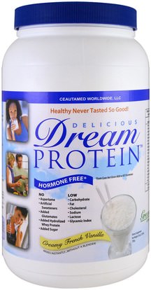 Greens First, Dream Protein Shake, Creamy French Vanilla, 25 oz (720 g) ,والرياضة، والمكملات الغذائية، بروتين مصل اللبن