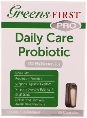 Greens First, Pro Daily Care Probiotic, 30 Capsules ,المكملات الغذائية، البروبيوتيك