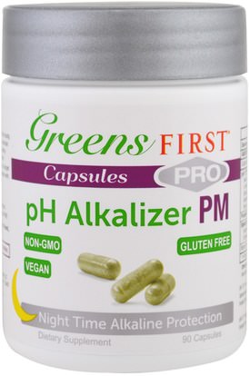 Greens First, Pro pH Alkalizer PM, 90 Capsules ,المكملات الغذائية، سوبرفوودس