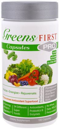 Greens First, PRO Phytonutrient Antioxidant Superfood, 180 Capsules ,المكملات الغذائية، سوبرفوودس