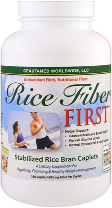 Greens First, Stabilized Rice Bran Caplets, 885 mg, 180 Caplets ,المكملات الغذائية، نخالة الأرز