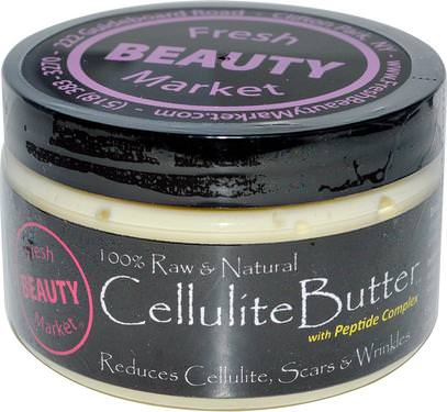 Greensations, Fresh Beauty Market, Cellulite Butter, 4 oz ,الصحة، الجلد، السيلوليت