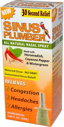 Greensations, Sinus Plumber, All Natural Nasal Spray, 0.68 fl oz (20 ml) ,الصحة، صحة الأنف، بخاخ الأنف