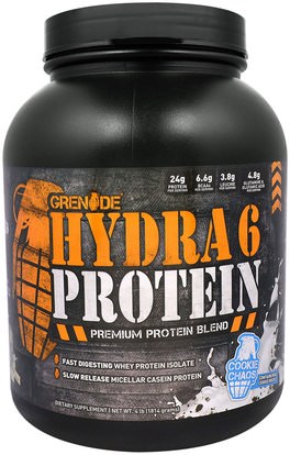 Grenade, Hydra 6 Protein, Premium Protein Blend, Cookie Chaos, 4 lb (1814 g) ,والمكملات الغذائية، والبروتين