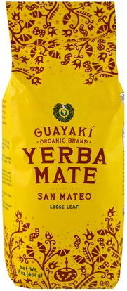 Guayaki, Yerba Mate, Loose Leaf, San Mateo Blend, 16 oz (454 g) ,الطعام، شاي الأعشاب، يربا، ميت