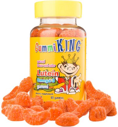 Gummi King, Lutein Omega-3 Gummi, 60 Gummies ,المكملات الغذائية، مضادات الأكسدة، اللوتين