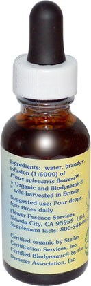 Herb-sa Flower Essence Services, Healing Herbs, Pine, Flower Essence, 1 fl oz (30 ml)