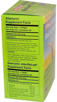 والصحة، والحساسية، والحساسية Herbs Etc., Allergy ReLeaf System, 2 Bottles, 60 Sofgels/Tablets