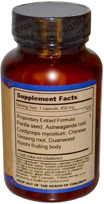 والصحة، والحساسية، والحساسية، والرئة والقصبات الهوائية Dragon Herbs, Perilla Clear, 450 mg, 60 Veggie Caps