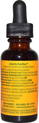 الصحة، القلق Herb Pharm, Anxiety Soother, 1 fl oz (29.6 ml)