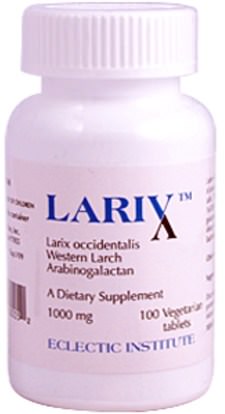 والصحة، والانفلونزا الباردة والفيروسية، لاريكس (شجرة الأرش استخراج) Eclectic Institute, Larix, 1000 mg, 100 Veggie Tabs