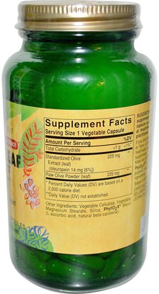 الصحة، إنفلونزا البرد، &، فيروسي، ورقة للنبات الزيتون Solgar, Olive Leaf Extract, 180 Vegetable Capsules