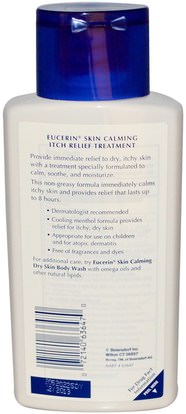 الصحة، التهاب الجلد، يوسيرين الهدوء Eucerin, Skin Calming, Itch-Relief Treatment, Fragrance Free, 6.8 fl oz (200 ml)