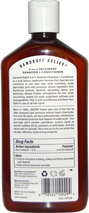 الصحة، التهاب الجلد Jason Natural, Dandruff Relief, Shampoo + Conditioner, 12 fl oz (355 ml)