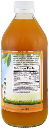 الصحة، السموم Dynamic Health Laboratories, Certified Organic Apple Cider Vinegar Detox Tonic, 16 fl oz (473 ml)