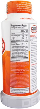 الصحة، السموم Herbal Clean, QCarbo16, Strawberry-Mango Flavor, 16 fl oz (473 ml)