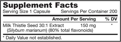 الصحة، السموم، الحليب الشوك (سيليمارين) Jarrow Formulas, Milk Thistle, 150 mg, 200 Veggie Caps
