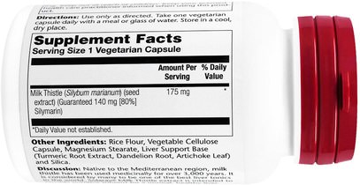 الصحة، السموم، الحليب الشوك (سيليمارين) Solaray, Milk Thistle Extract, 175 mg, 120 Vegetarian Capsules