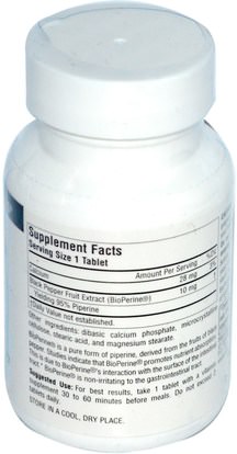 الصحة، الهضم، المعدة Source Naturals, BioPerine, 10 mg, 120 Tablets