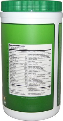 الصحة، مشروبات الطاقة مزيج، المكملات الغذائية، سوبرفوودس، الخضر Amazing Grass, Green Superfood, Energy Lemon Lime Drink Powder, 14.8 oz (420 g)