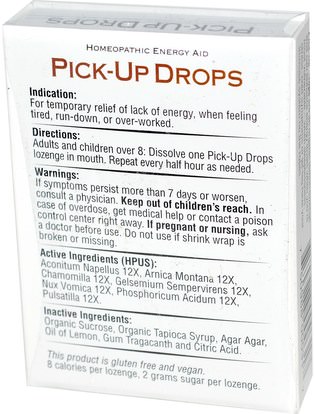 والصحة، والطاقة Historical Remedies, Pick-Up Drops, for Energy, 30 Homeopathic Lozenges
