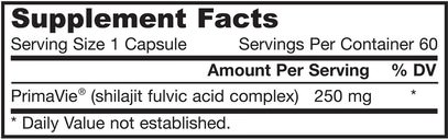 والصحة، والطاقة Jarrow Formulas, Shilajit Fulvic Acid Complex, 60 Veggie Caps