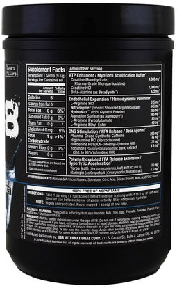 والصحة، والطاقة، والرياضة ALLMAX Nutrition, Razor 8, Pre-Workout Energy Drink With Yohimbine, Blue Rocket, 1.25 lb (570 g)