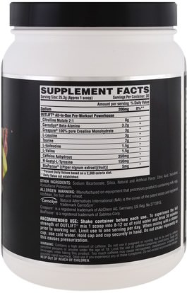 والصحة، والطاقة، والرياضة Nutrex Research Labs, Outlift, Clinically Dosed Pre-Workout Powerhouse, Apple Watermelon, 26.8 oz (759 g)