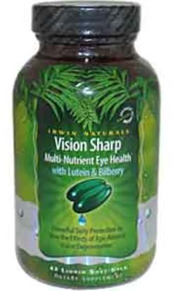 والرعاية الصحية، والعناية بالعيون، والرعاية الرؤية، والرؤية Irwin Naturals, Vision Sharp, Multi-Nutrient Eye Health, 42 Liquid Soft-Gels