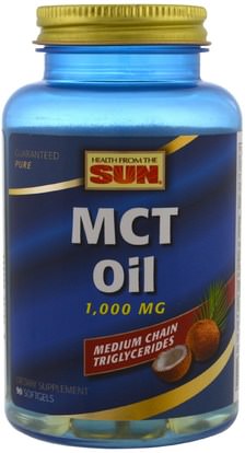 Health From The Sun, MCT Oil, 1,000 mg, 90 Softgels ,الصحة، الطاقة، النفط مك