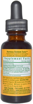 الصحة Herb Pharm, Nervous System Tonic, 1 fl oz (30 ml)