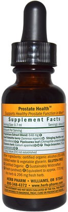 الصحة، الرجال، البروستاتا Herb Pharm, Prostate Health, System, 1 fl oz (30 ml)