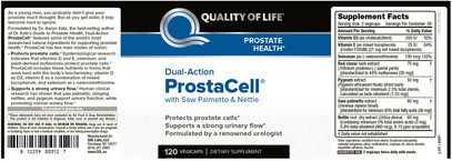 الصحة، الرجال، بيجيوم Quality of Life Labs, Dual-Action ProstaCell with Saw Palmetto & Nettle, 120 Veggie Caps