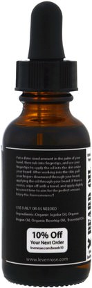 الصحة، الرجال، الحلاقة Leven Rose, 100% Pure Organic Beard Oil, Spiced Sandalwood, 1 fl oz (30 ml)