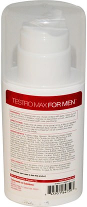 الصحة، الرجال، هلام التستوستيرون والكريمات، والمكملات الغذائية، ديا Life Flo Health, Testro Max for Men, Boosting Complex, 4 oz (113.4 g)