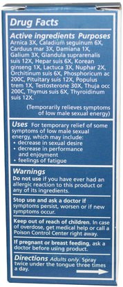 الصحة، الرجال، هلام التستوستيرون والكريمات، التستوستيرون Liddell, Vital Male Sexual Energy with Testosterone, 1.0 fl oz (30 ml)