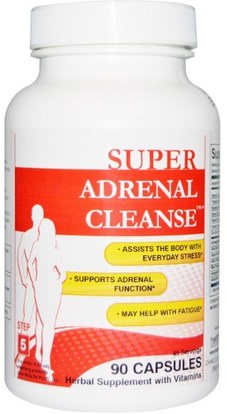 Health Plus Inc., Super Adrenal Cleanse, Step 5, 90 Capsules ,المكملات الغذائية، دعم الكظرية