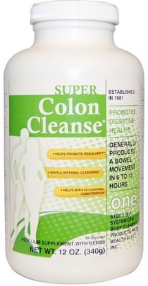 Health Plus Inc., Super Colon Cleanse, One, 12 oz (340 g) ,الصحة، صحة القولون، التخلص من السموم، تطهير القولون